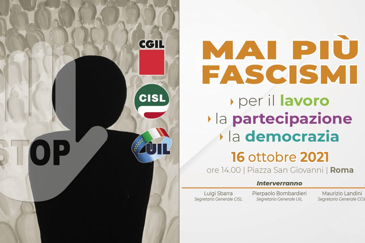 Mai più fascismi – Manifestazione a Roma