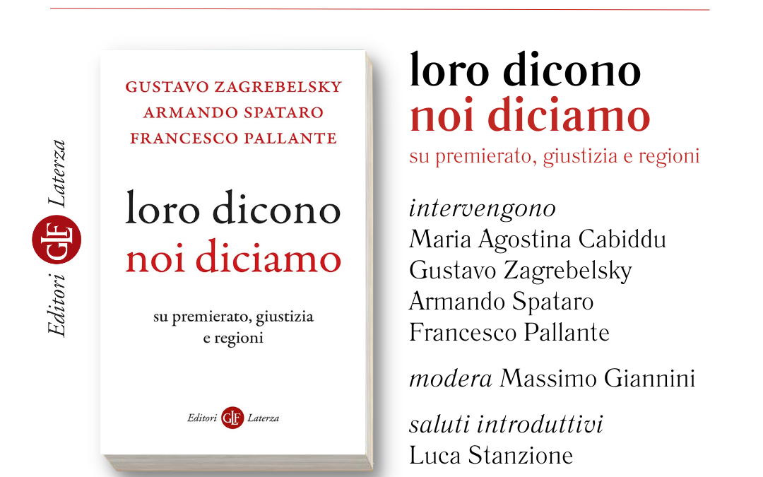 Loro dicono, Noi diciamo