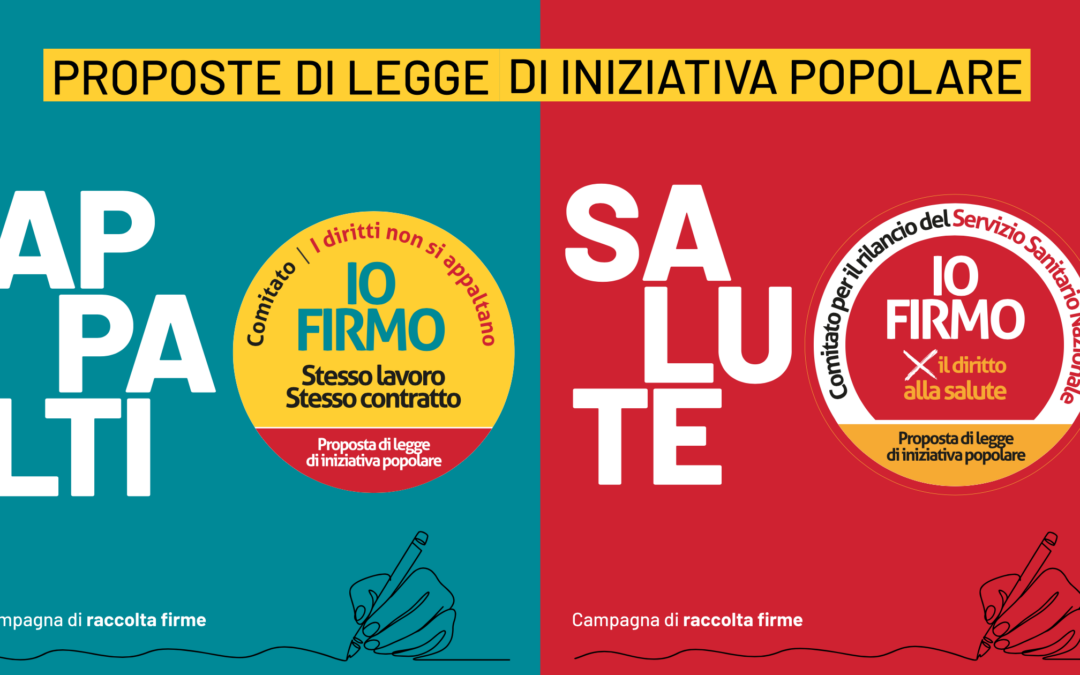 Salute e appalti. Proposte di legge di iniziativa popolare